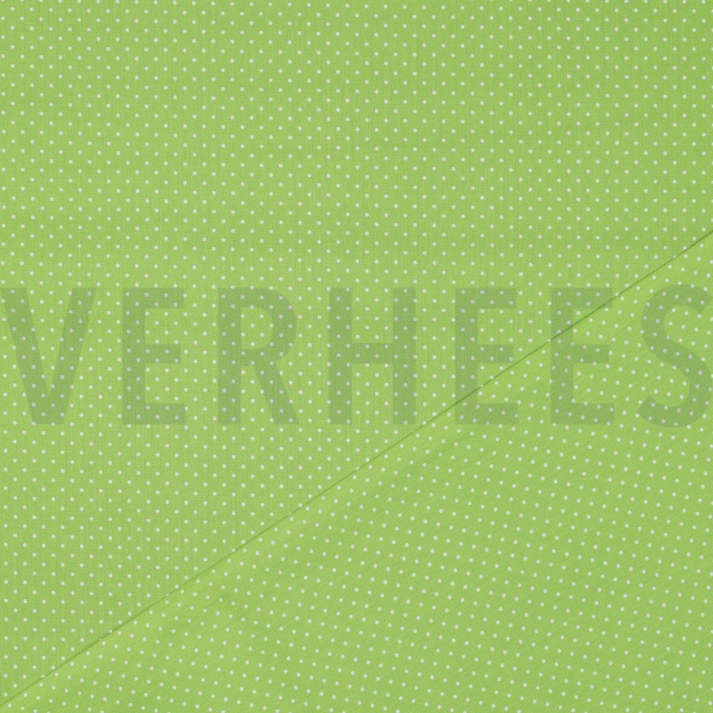 POPLIN PETIT DOTS LIME #7