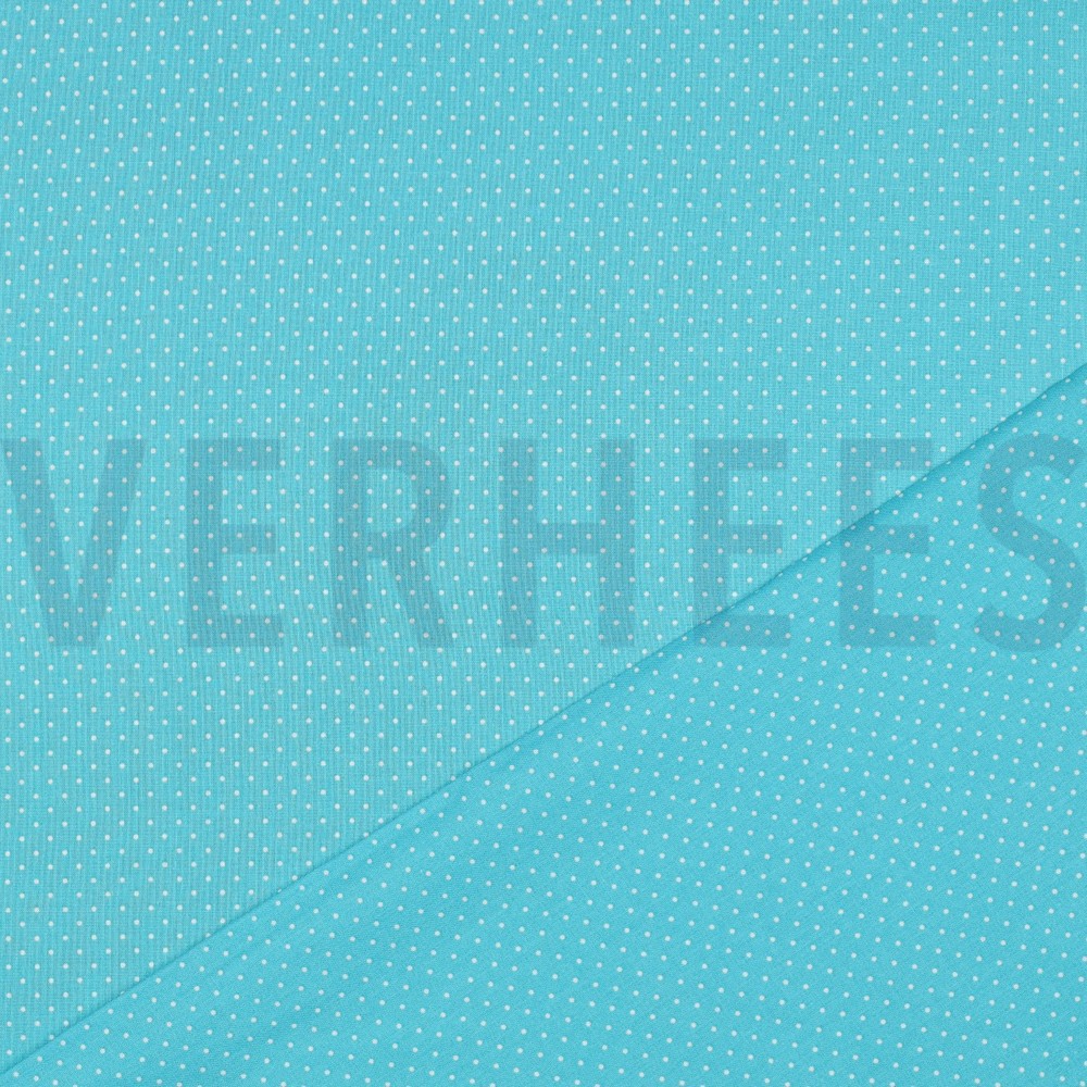 POPLIN PETIT DOTS TURQUOISE #7
