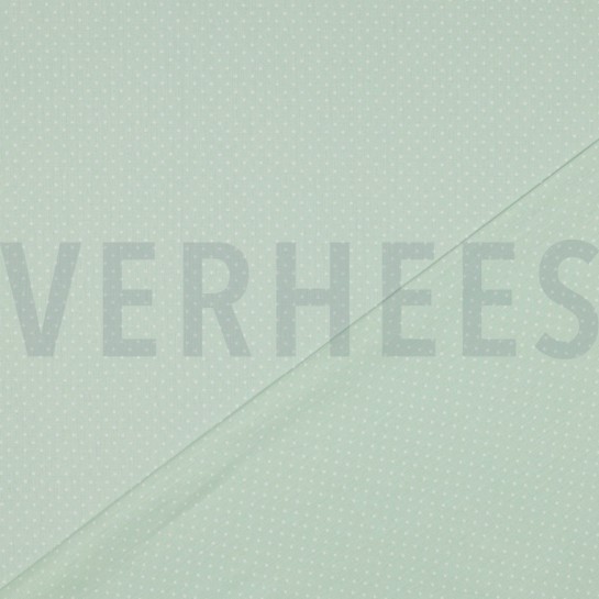 BAUMWOLLE POPELINE KLEINE PUNKTE MINZE #7