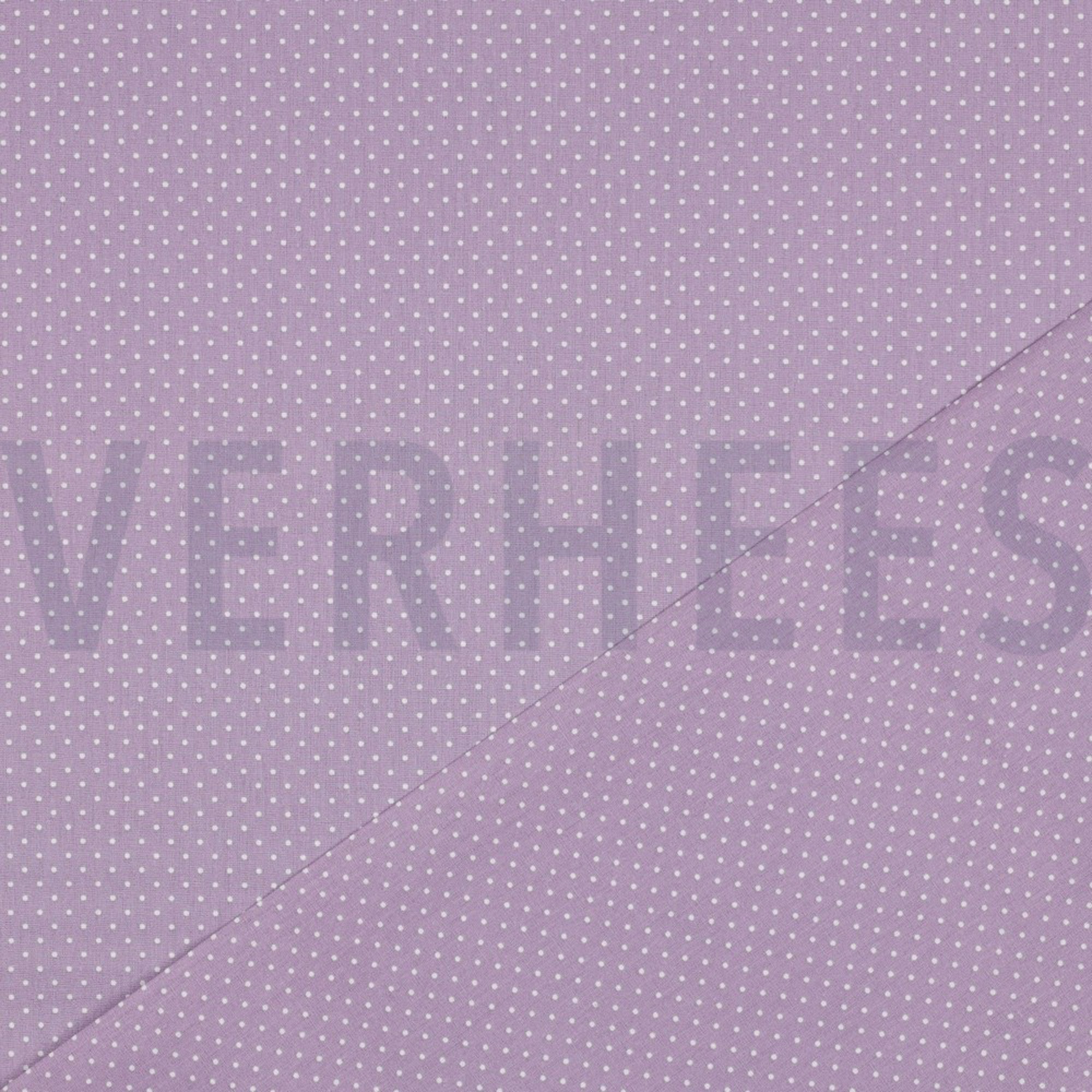 BAUMWOLLE POPELINE KLEINE PUNKTE LILA (high resolution) #4