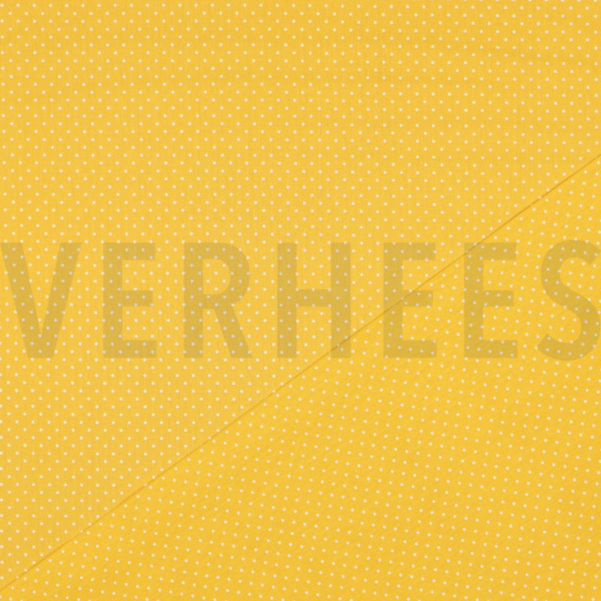 BAUMWOLLE POPELINE KLEINE PUNKTE GELB (high resolution) #4
