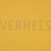 KATOENEN POPLIN KLEINE STIPPEN OKER (thumbnail) #4