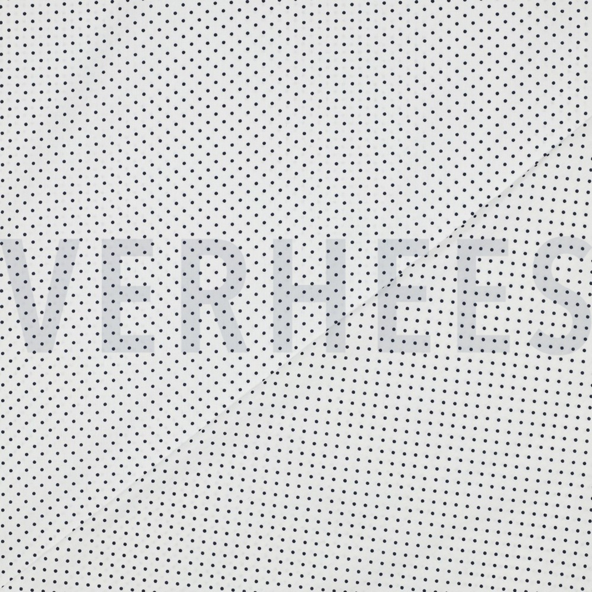 KATOENEN POPLIN KLEINE STIPPEN WIT/DONKERBLAUW (high resolution) #4