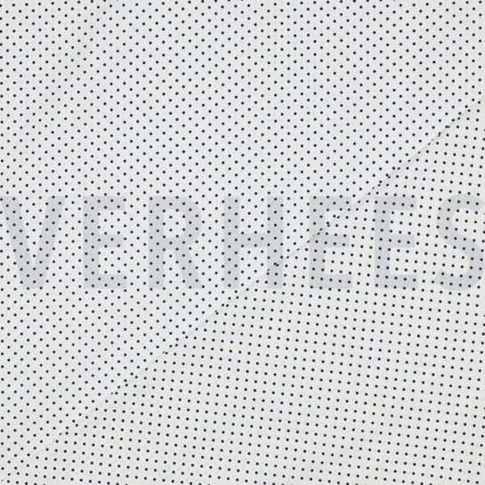 KATOENEN POPLIN KLEINE STIPPEN WIT/DONKERBLAUW #7