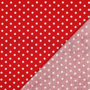POPELINE DE COTON POINTS ROUGE (thumbnail) #4