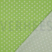 POPELINE DE COTON POINTS CITRON VERT (thumbnail) #4