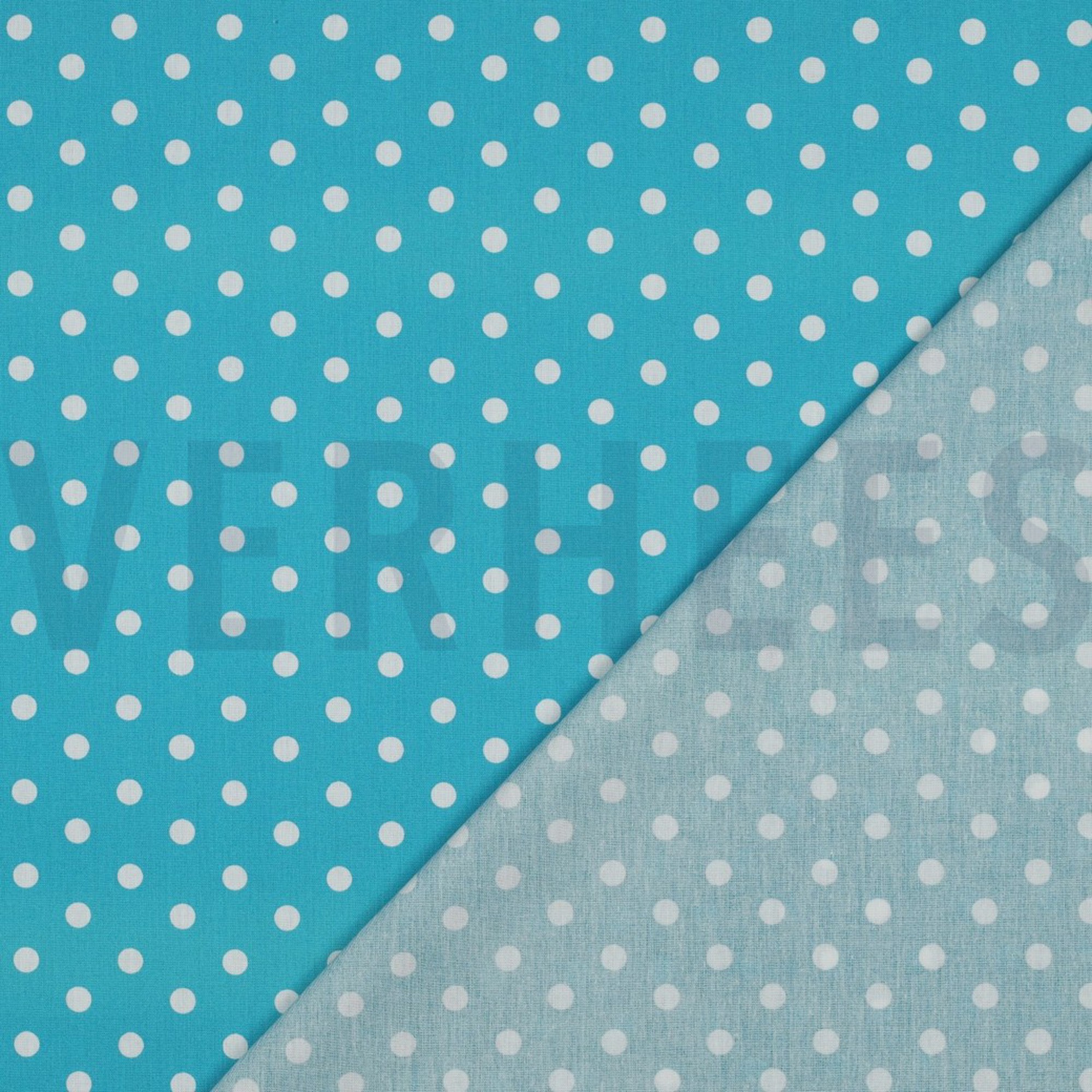 POPLIN DOTS TURQUOISE (high resolution) #4