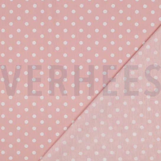 POPLIN DOTS OLD ROSE #7