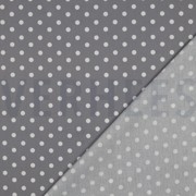 BAUMWOLLE POPELINE PUNKTE GRAU (thumbnail) #4