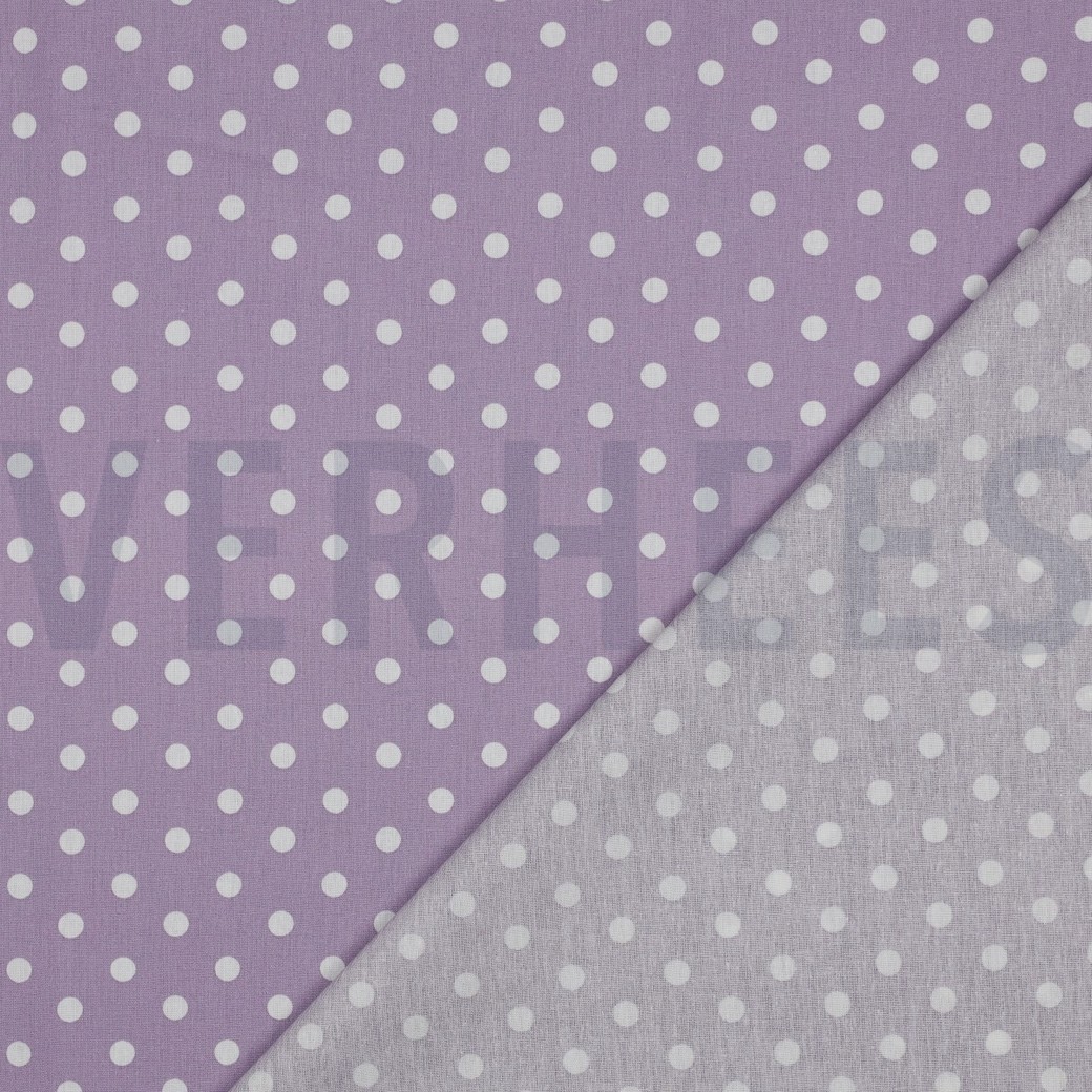 POPLIN DOTS LILAC #7