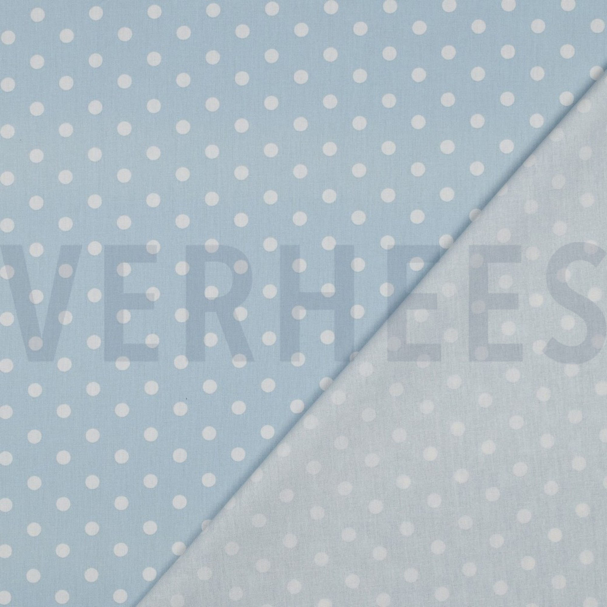 BAUMWOLLE POPELINE PUNKTE HELLBLAU (high resolution) #4