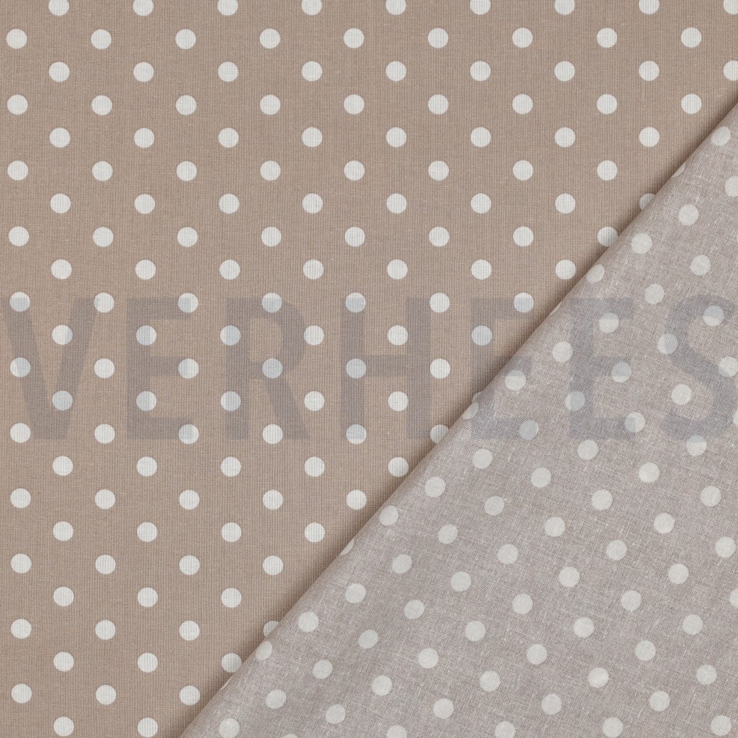 POPLIN DOTS SAND #7