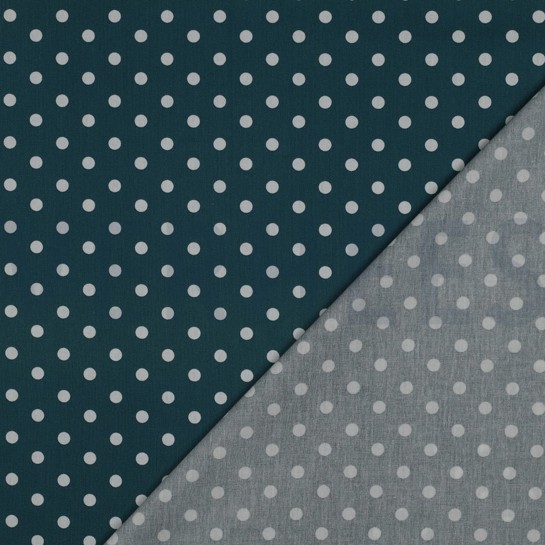 POPLIN DOTS PETROL #7