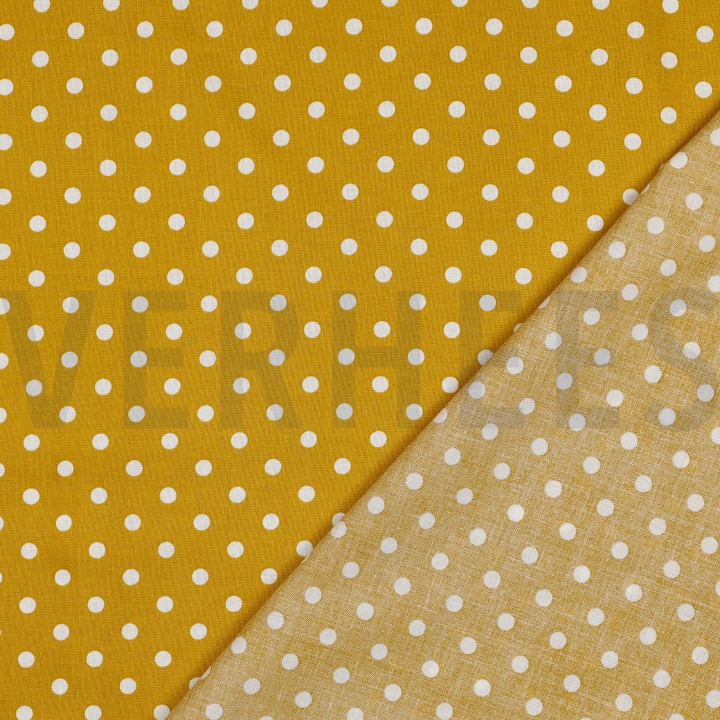 POPLIN DOTS OCHRE #7