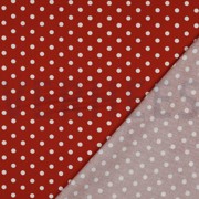 KATOENEN POPLIN STIPPEN TERRACOTTA (thumbnail) #4