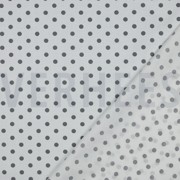 BAUMWOLLE POPELINE PUNKTE WEISS/GRAU (thumbnail) #4