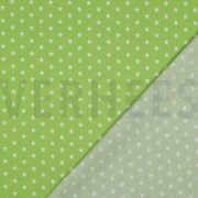 KATOENEN POPLIN KLEINE STERREN LIMOEN (thumbnail) #4