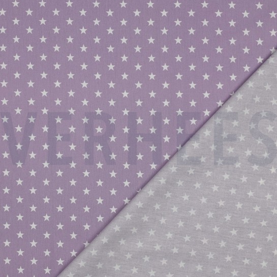 POPLIN PETIT STARS LILAC #7