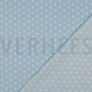 KATOENEN POPLIN KLEINE STERREN LICHTBLAUW (thumbnail) #4