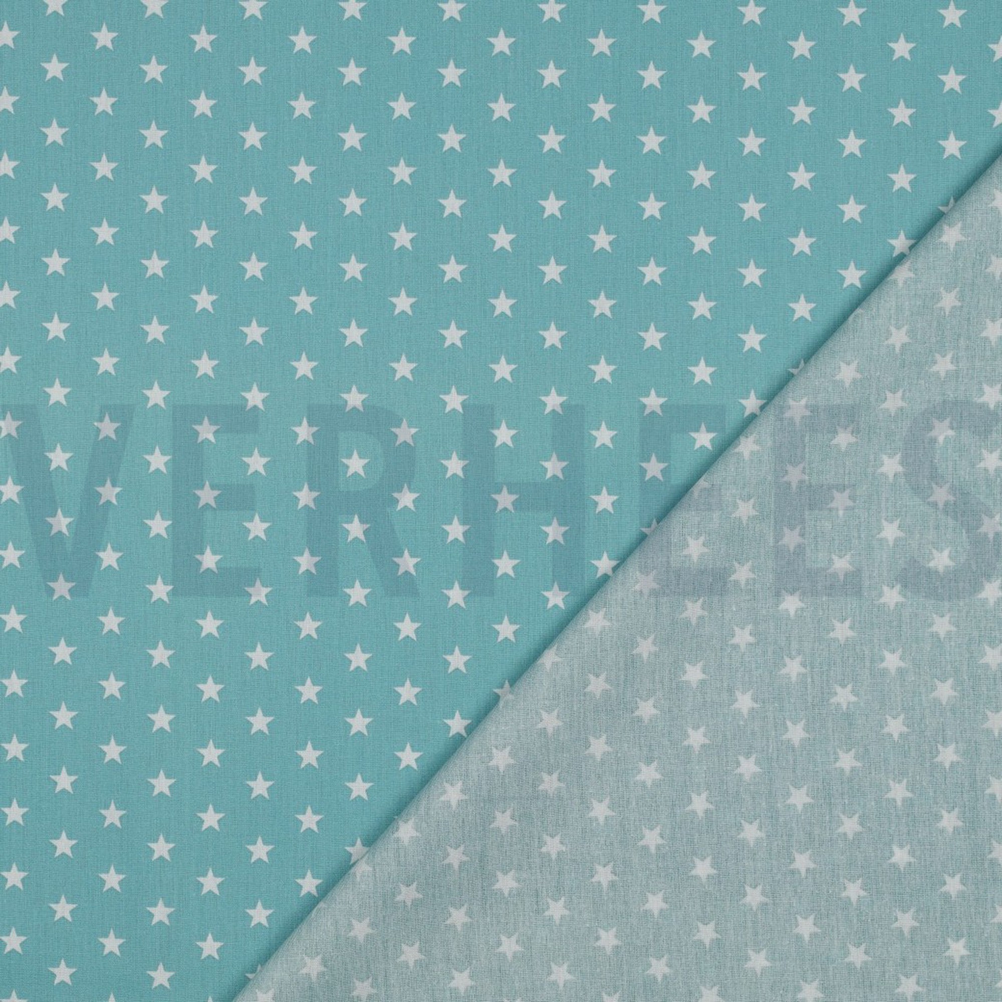 KATOENEN POPLIN KLEINE STERREN OUDGROEN (high resolution) #4