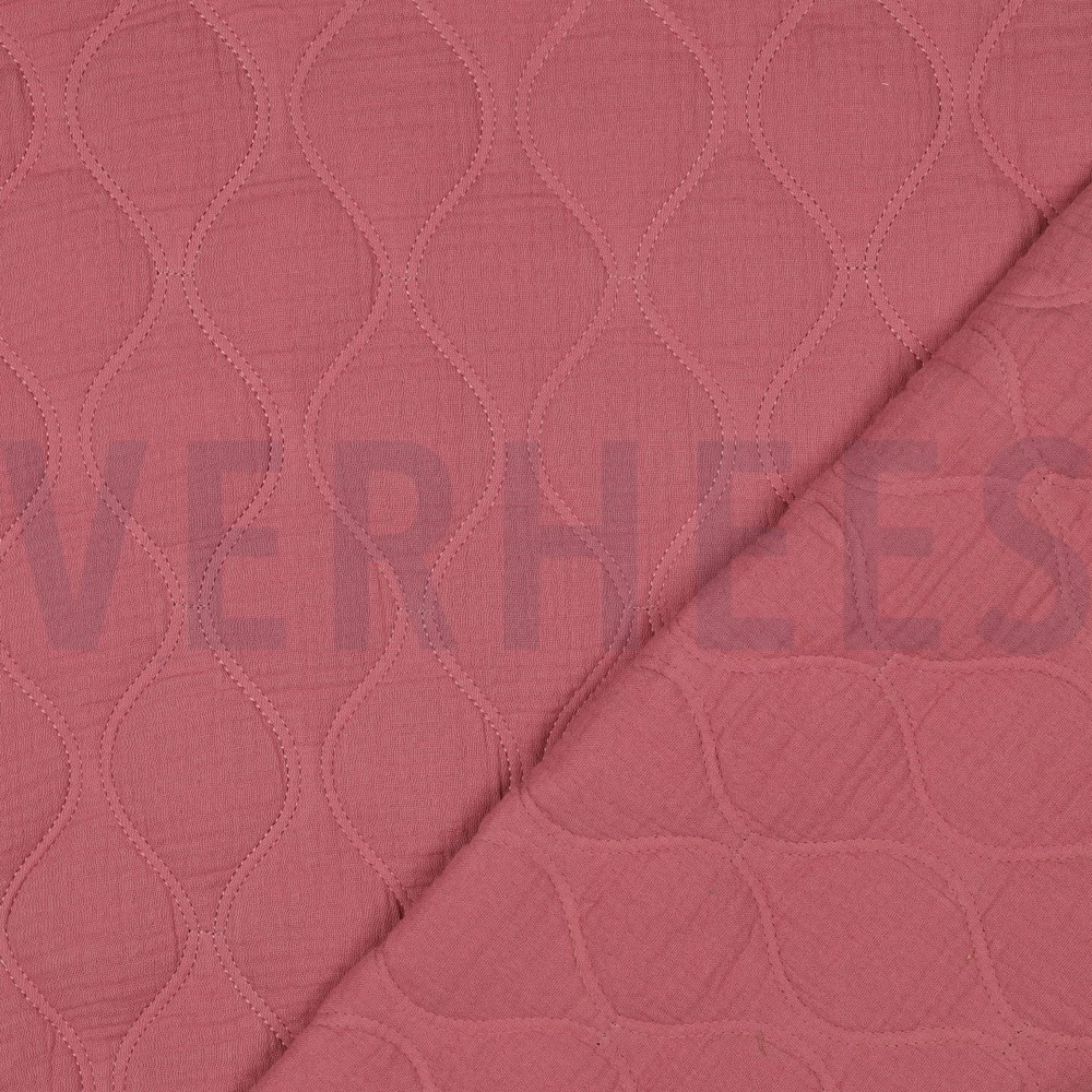 DOUBLE GAUZE QUILT MAUVE #7