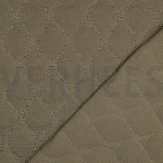 MUSSELIN QUILT MOOSGRÜN #7