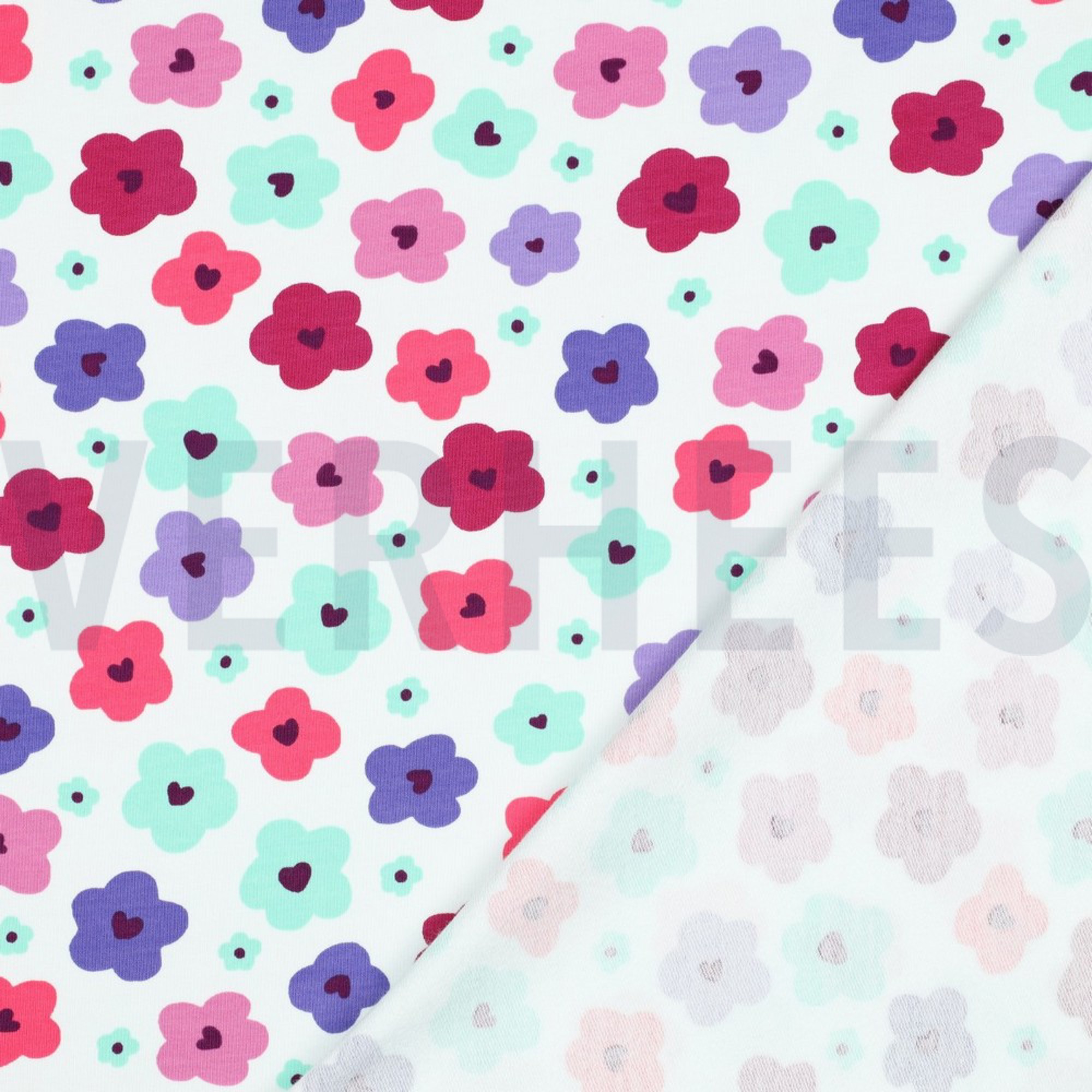 FRENCH TERRY ABSTRACT FLOWERS OFF WHITE (high resolution) #4