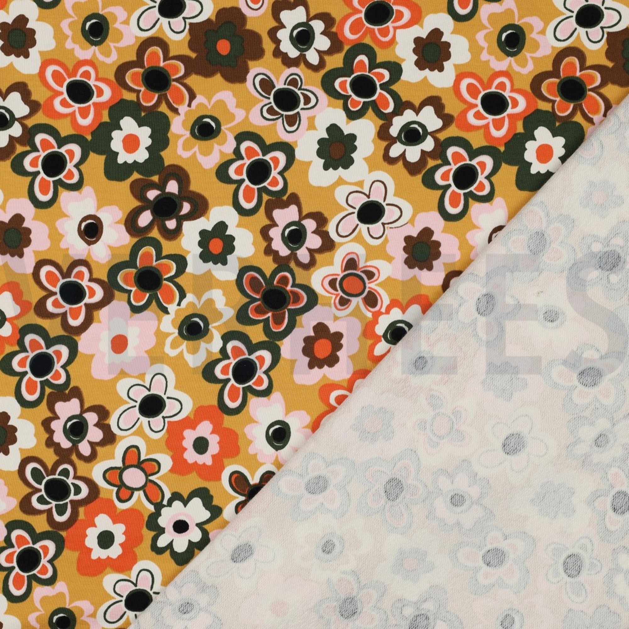 FRENCH TERRY FLEURS CAMEL (high resolution) #4