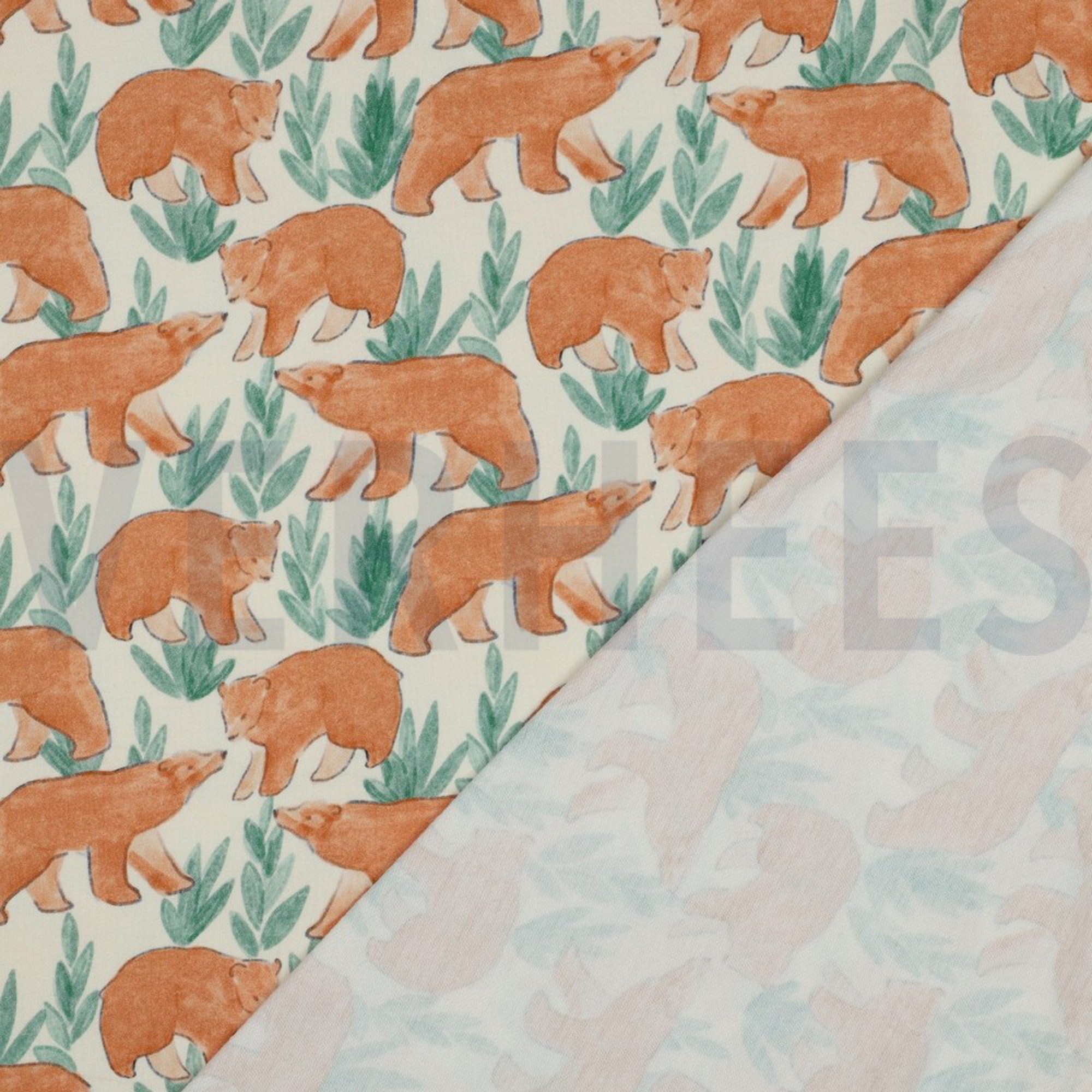 FRENCH TERRY DIGITAL BEARS ECRU (high resolution) #4