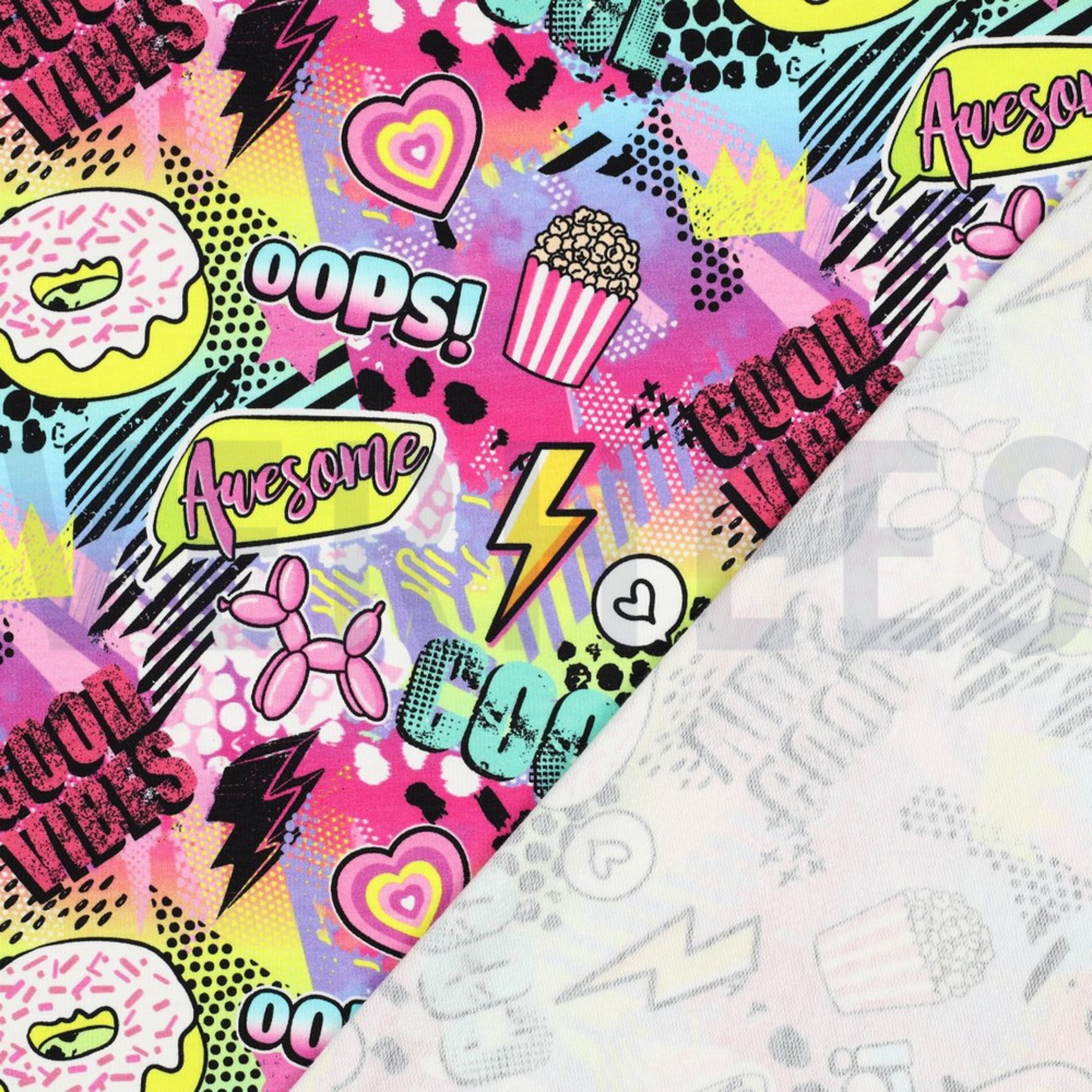 FRENCH TERRY DIGITAL MANGA FUCHSIA (high resolution) #4