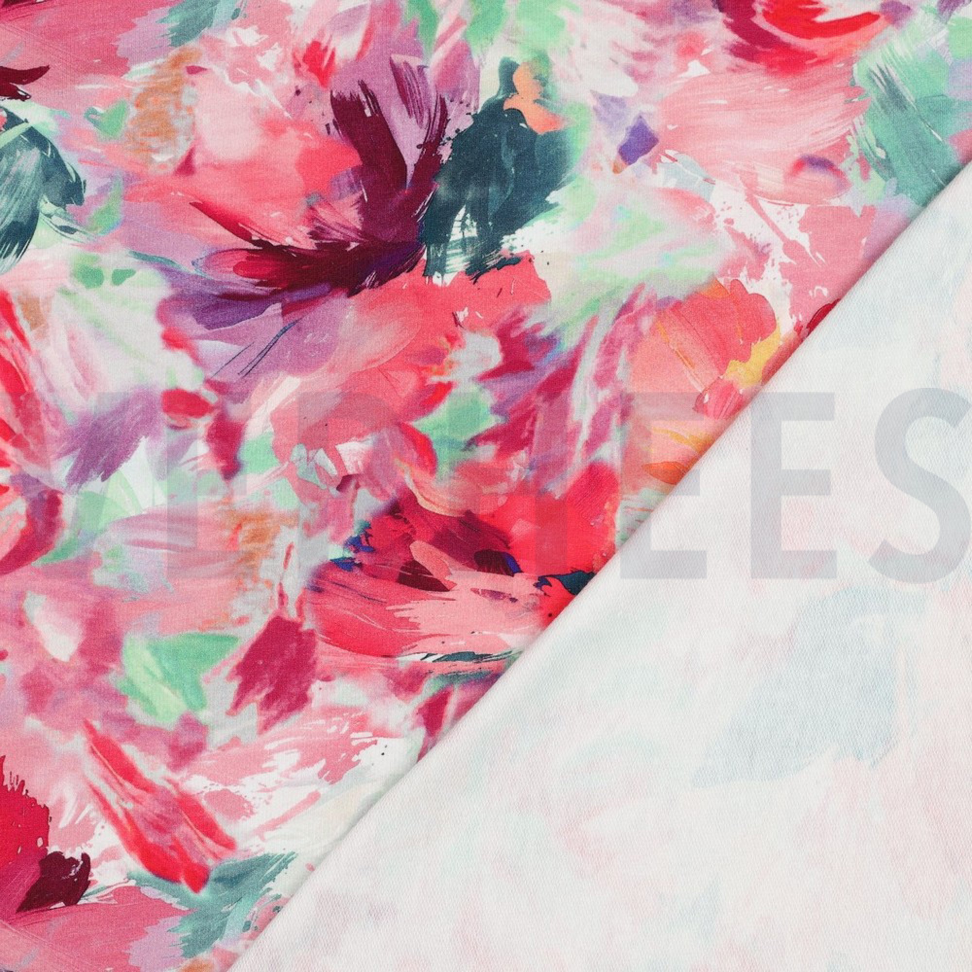 FRENCH TERRY DIGITAAL BLOEMEN FUCHSIA (high resolution) #4