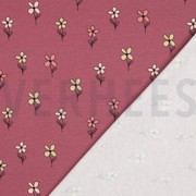 WAFELJERSEY BLOEMEN BORDEAUXROOD (thumbnail) #4