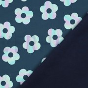 SOFTSHELL DIGITAL FLEURS PÉTROLE FONCÉ (thumbnail) #4