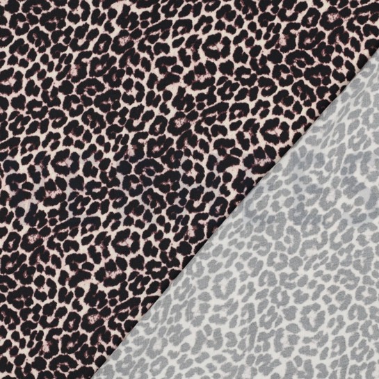 VISKOSE SATIN DIGITAL TIERHAUT SCHWARZ #7