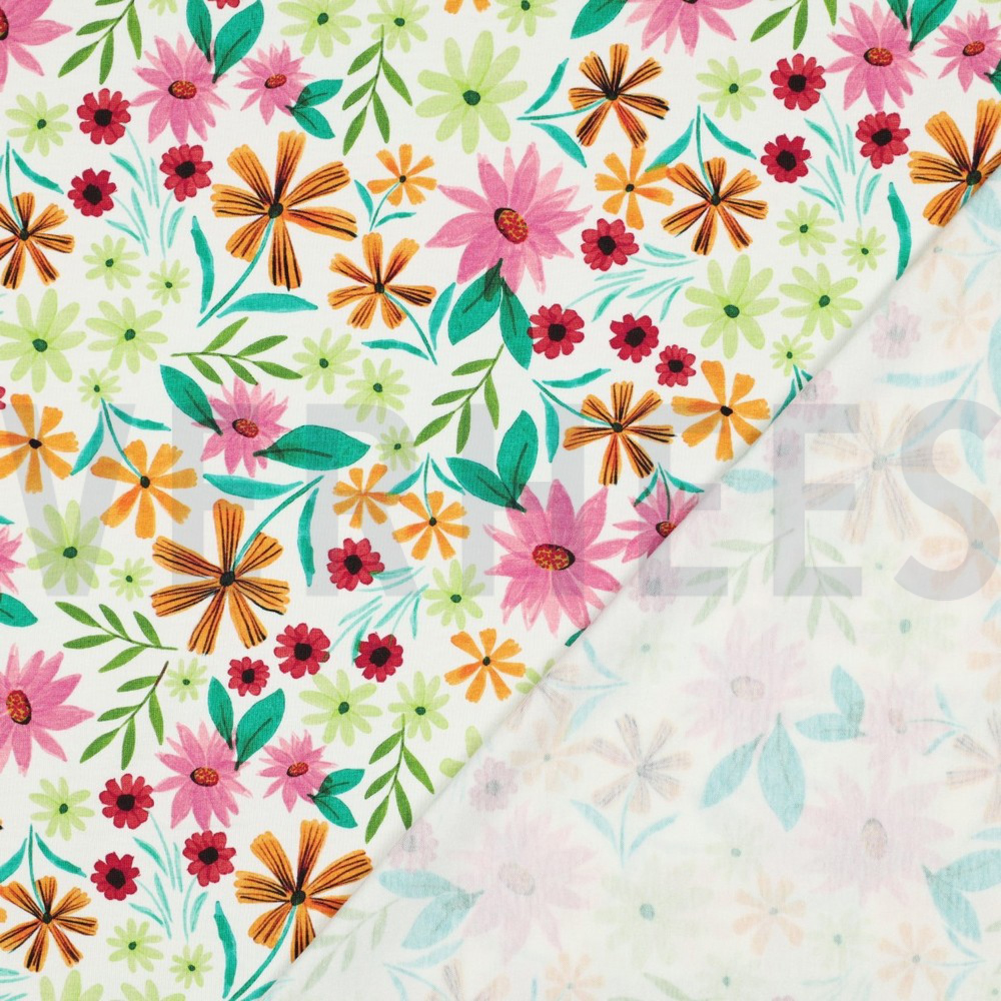 JERSEY DIGITAL FLEURS BLANC (high resolution) #4