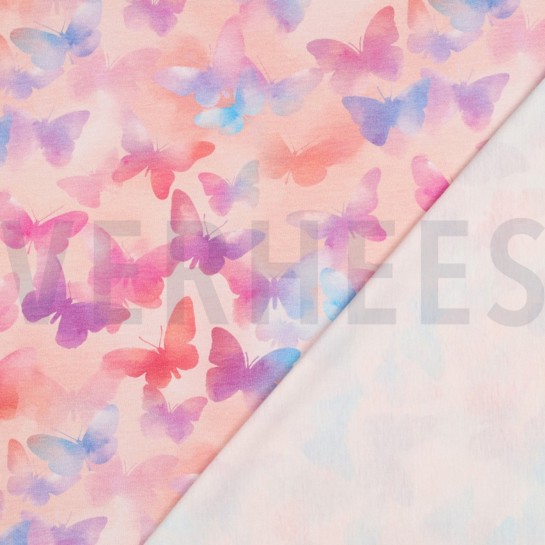 JERSEY DIGITAL PAPILLONS ROSE CLAIR #7