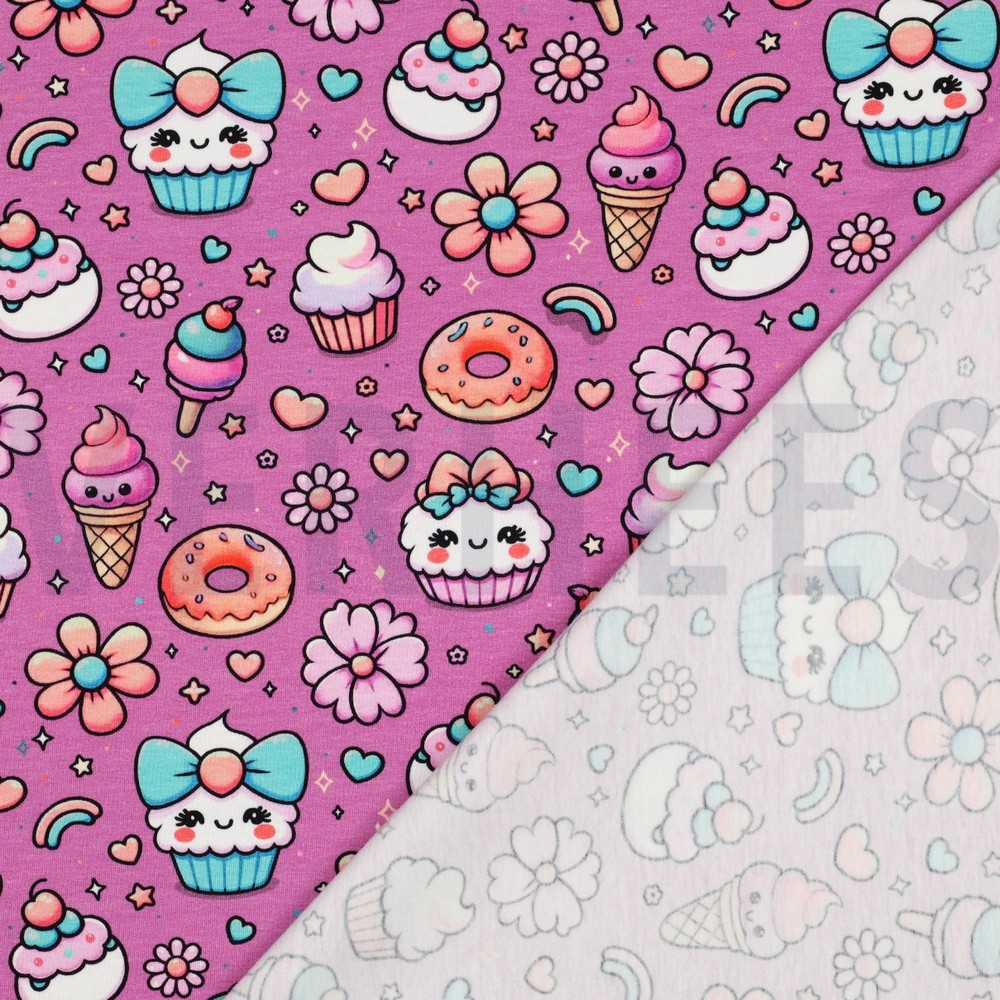 JERSEY DIGITAL FOOD FUCHSIA #7
