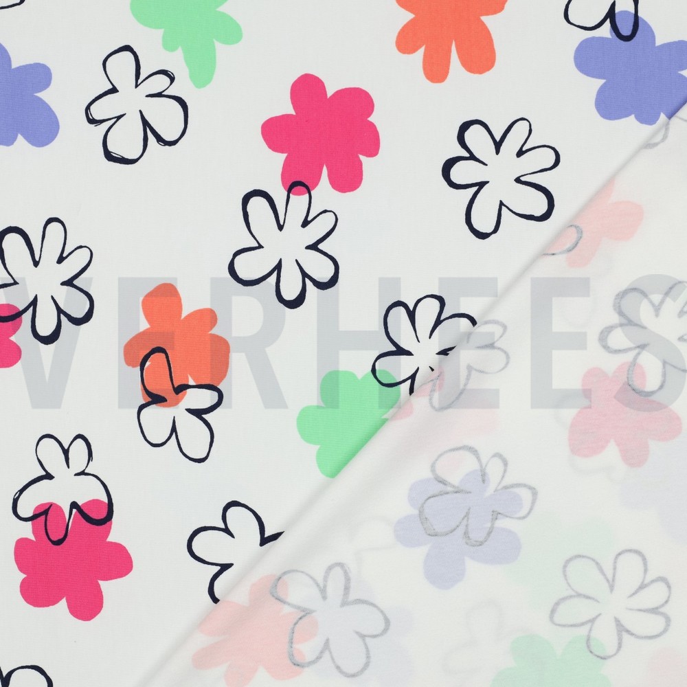 JERSEY FLEURS BLANC #7
