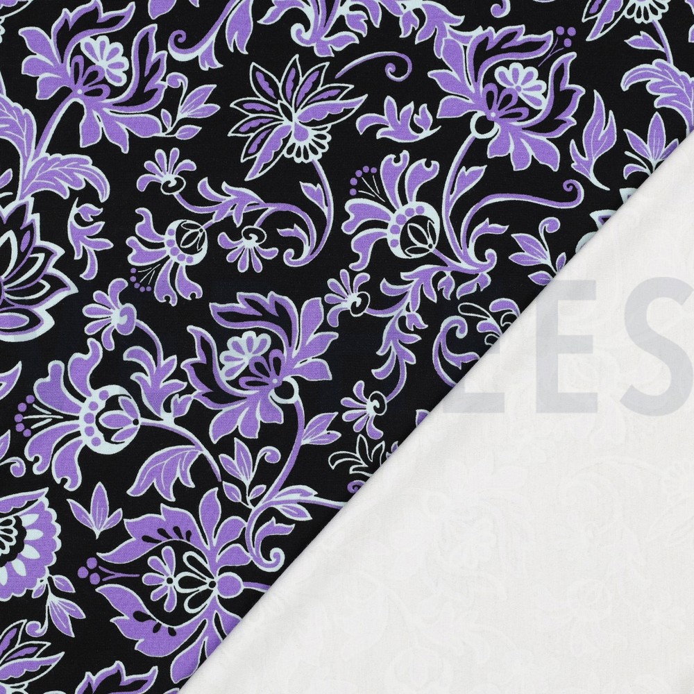 PUNTA DI ROMA FLEURS PAISLEY NOIR #7
