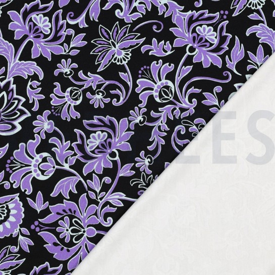 PUNTA DI ROMA PAISLEY FLOWERS BLACK #7
