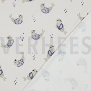 JERSEY GOTS DIGITAAL ZEEHONDEN GEBROKEN WIT (thumbnail) #4