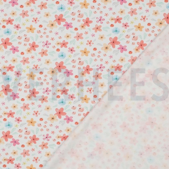 JERSEY GOTS DIGITAAL BLOEMEN WIT #7