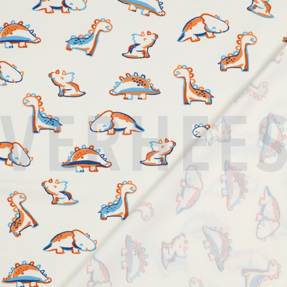JERSEY GOTS DINOSAURES BLANC CASSÉ #7