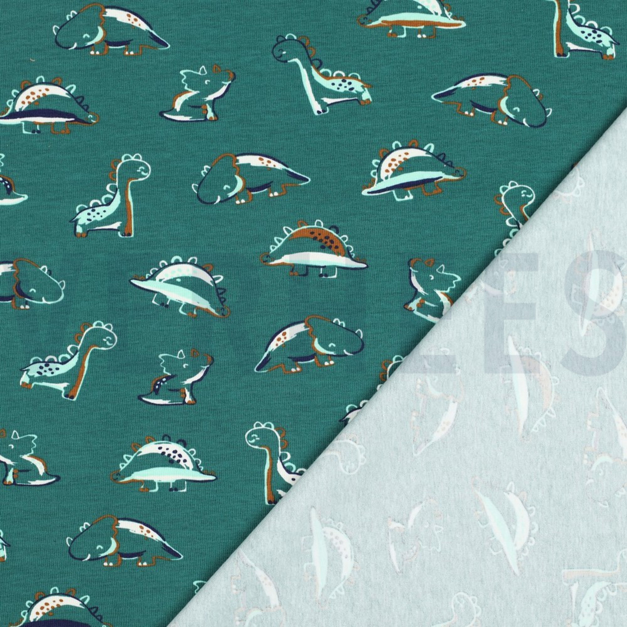 JERSEY GOTS DINOSAURUSSEN PETROL (high resolution) #4