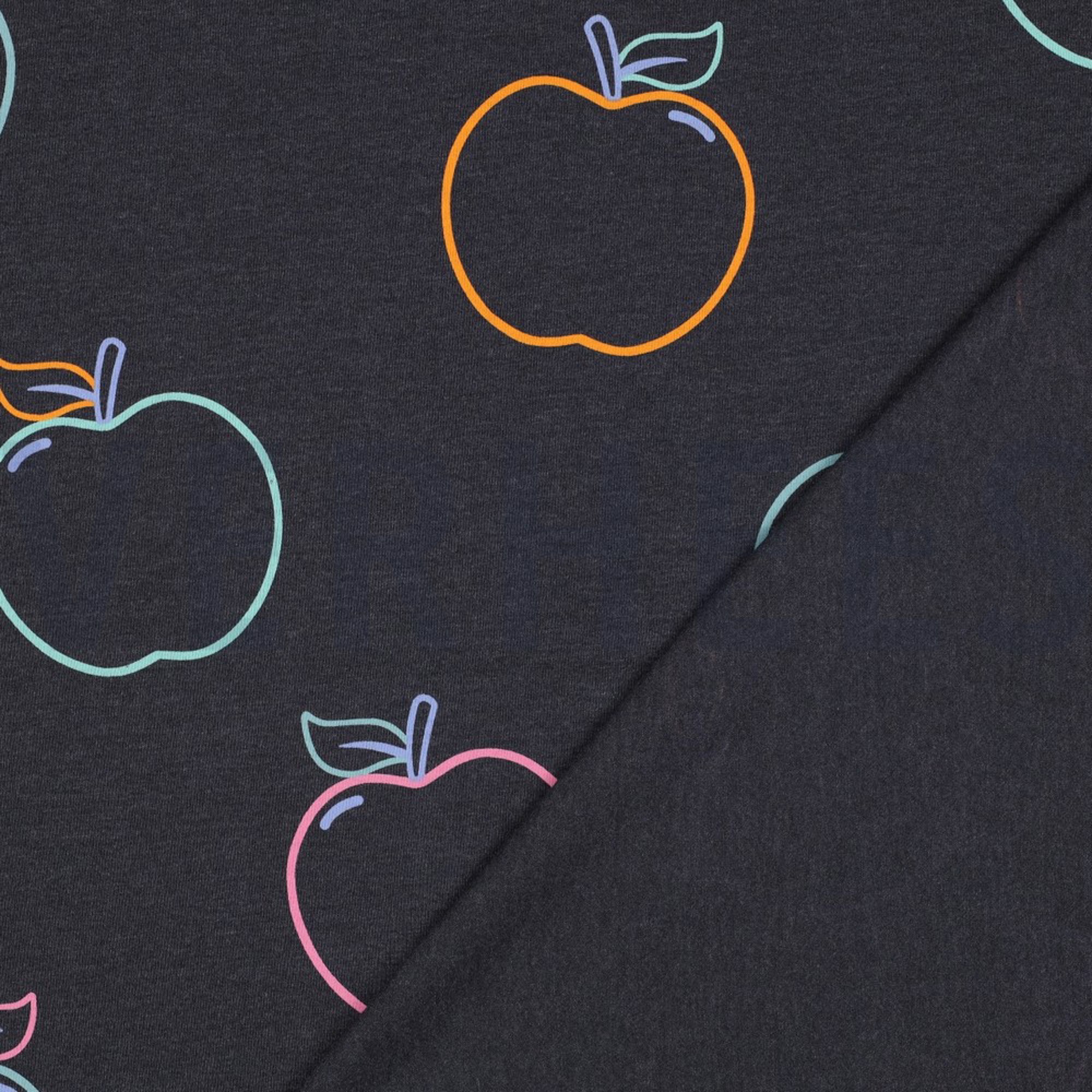 JERSEY MELANGE ÄPFEL ANTHRAZIT (high resolution) #4