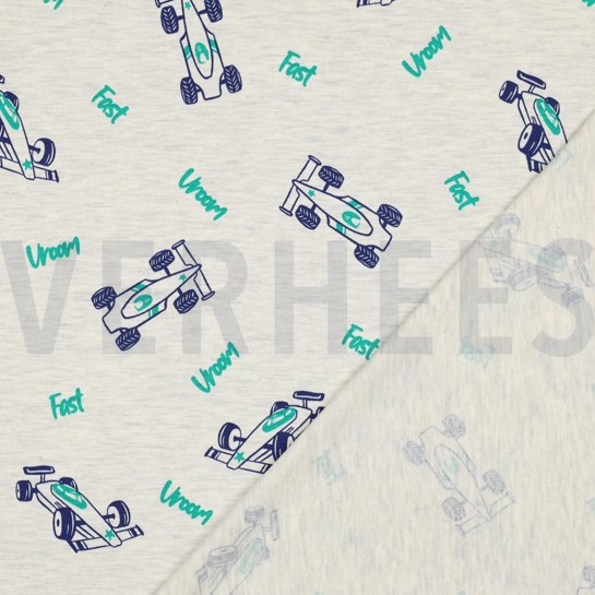 JERSEY MELANGE RACEAUTO’S ECRU #7