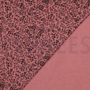 DOUBLE GAUZE FLOWERS BURGUNDY (thumbnail) #4