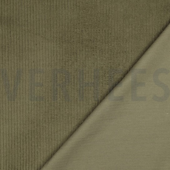 GEWASCHEN CORD 4.5W ARMEEGRÜN #7