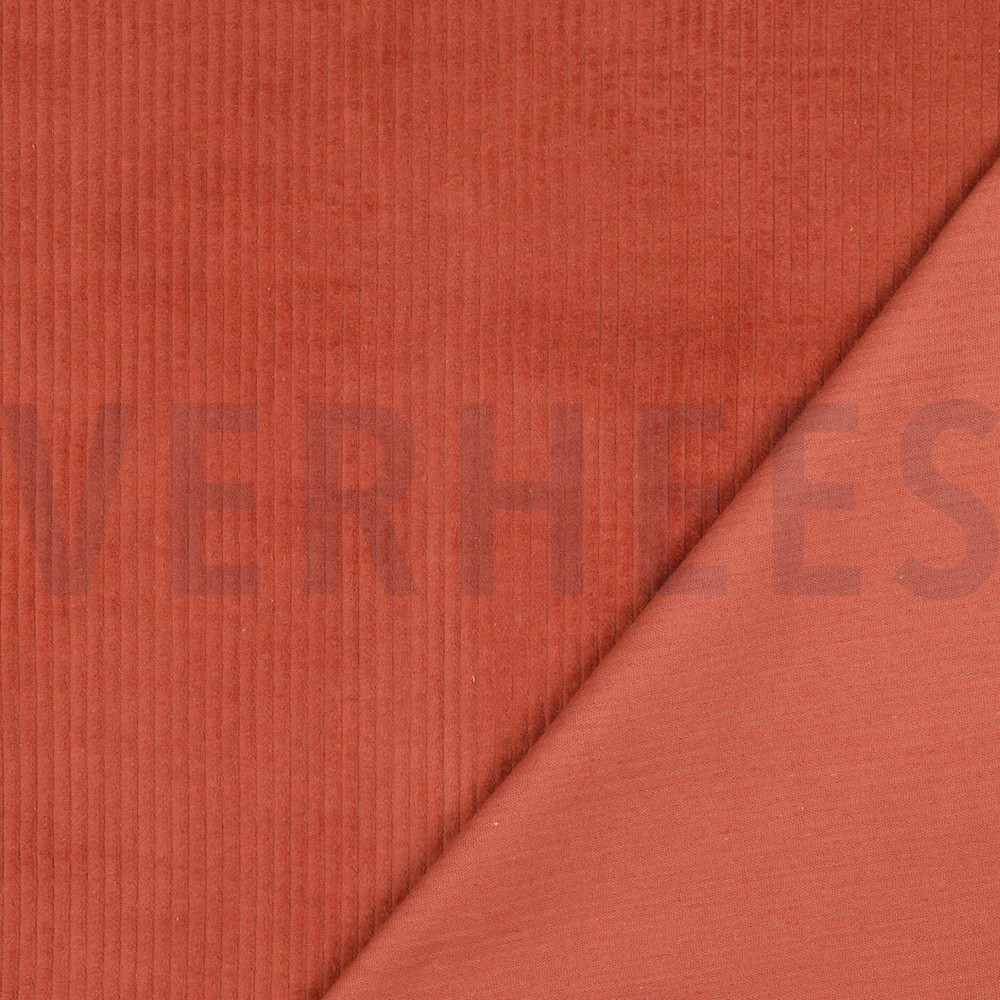 GEWASSEN RIBCORDUROY 4.5W TERRACOTTA #7
