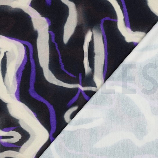 PUNTA DI ROMA DIGITAL ABSTRACT MARINEBLAU/OFFWHITE #7